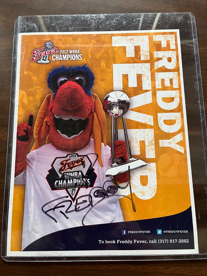 Freddy Fever WNBA Indiana Fever Signed Picture - Image 1 of 1
