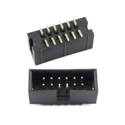 5Pcs 2.54mm Pitch 2x6 12 Pin SMT IDC Cable Connector Male Shrouded Box Header - Image 1 of 4