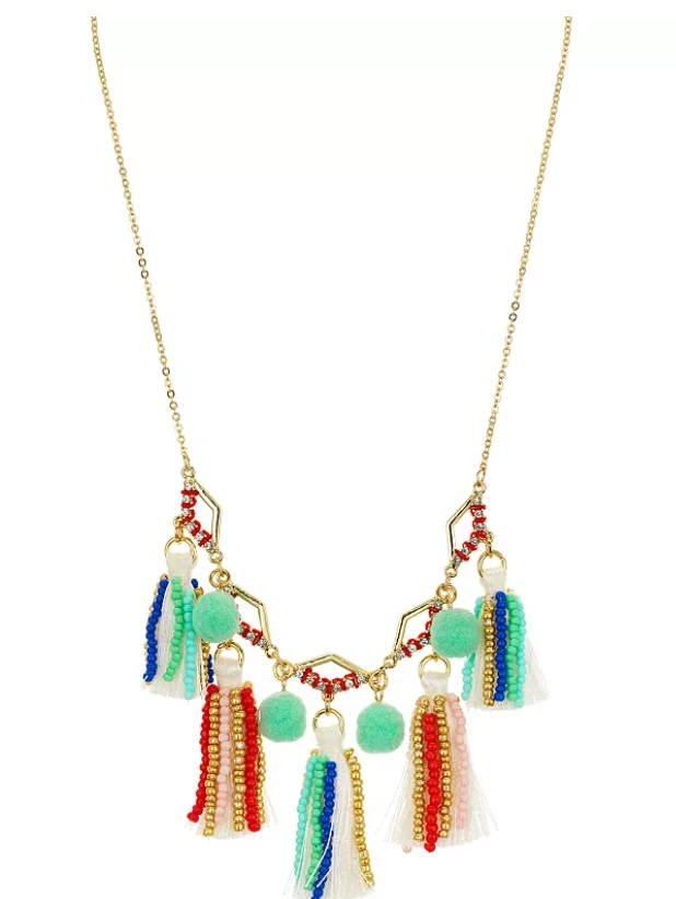 COLLAR REBECCA MINKOFF ORO BORLAS DECLARACIÓN - 12 Foto 1 de 3