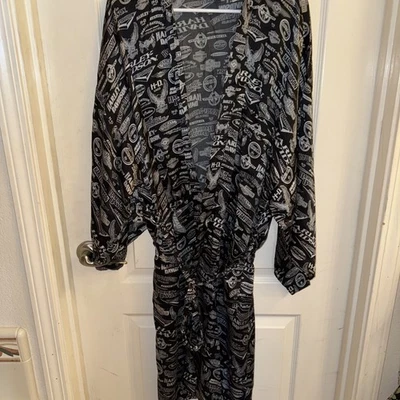 Bata de baño unisex 100 % seda Harley Davidson talla única salón Foto 1 de 4