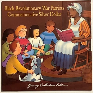 1998 Black Revolutionary War Patriots Commem. Silver Dollar - Young Collectors - Picture 1 of 10