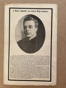 Vintage FATHER KAMPTER LAID TO REST German Brochure RIP Rest in Peace - Bild 1 von 4