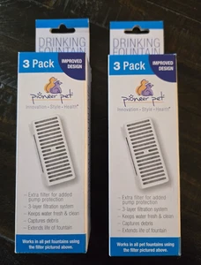 2 Boxen = insgesamt 6 Pioneer Haustier Wasser Trinkbrunnen Ersatzfilter #3091 - Bild 1 von 7