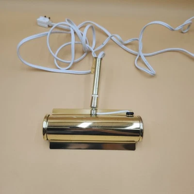 Picture Light Over Head latón brillante enchufe cable largo Foto 1 de 4