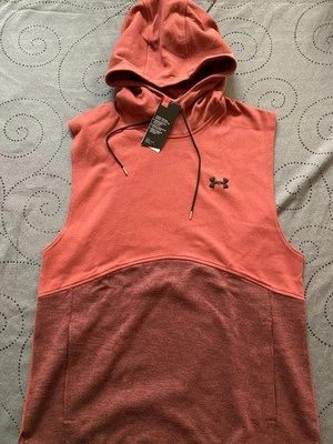 UNDER ARMOUR SUDADERA CON CAPUCHA POLAR AJUSTADA SIN MANGAS TALLA L HOMBRE NUEVA CON ETIQUETAS $$$$ Foto 1 de 3