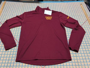 NFL Nike Washington Commanders Sideline Performance 1/3 Zip NWT Men's Medium ~6 - Picture 1 of 9