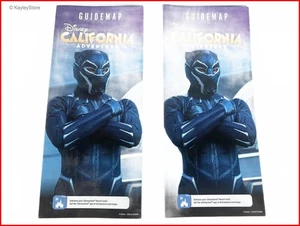 2x Disney California Adventure Black Panther Guide Maps RARE Marvel Avenger 2024 - Picture 1 of 5
