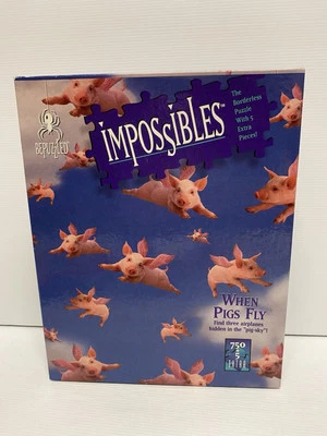 Bepuzzled When Pigs Fly Mystery puzzle 750 piece Boxed - Image 1 of 4