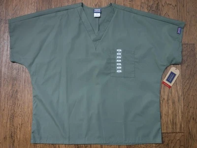 Cherokee Unisex Fit Sage Color Scrub Shirt Unisex Fit  XL ~NWT~ - Image 1 of 4