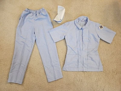 1997 Ni-Co Akron Fantasia Escola de Enfermagem e Boné Azul Tamanho 40 Top / 34 Calça LEIA - Imagem 1 de 4