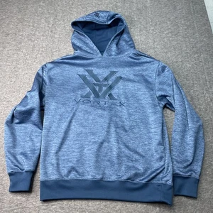 Vortex Optics Hoodie Men Large Blue Pullover Drawstring Casual Outdoor Hunting - Picture 1 of 11