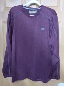 Camisa Champion Para Hombres Talla XL Vapor Powertrain Borgoña Manga Larga DEFECTUOSA - Imagen 1 de 13