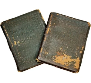 Lot of 2 Little Leather Library Books Man Without a Country Fifty Best Poems - Picture 1 of 9