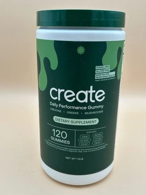 Create Daily Performance Gummy 120 gomas novas e seladas - validade 26/10 - Imagem 1 de 4