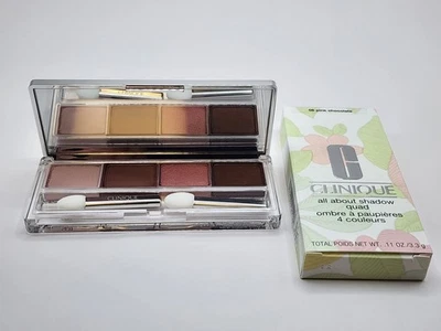 Clinique All About Shadow Quad 06 Pink Chocolate Full Size New Batch! - Image 1 of 2