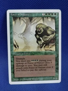 MTG Revised 1994 Force Of Nature Lp Rare Magic The Gathering - Picture 1 of 7