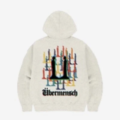 【G-DRAGON】 G-DRAGON Superman Hoodie Zip-Up Avena Foto 1 de 4