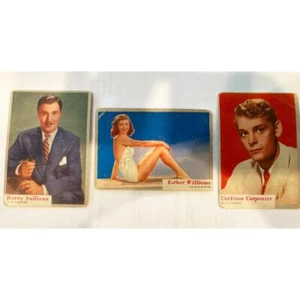 Vintage Movie Star Trading Cards Barry Sullivan Ester Williams Carleton Carpente - Bild 1 von 1
