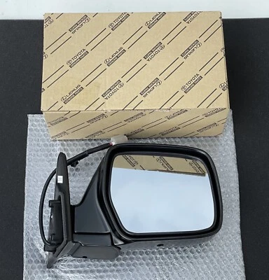 93-97 TOYOTA LAND CRUISER FZJ80 ESPEJO RETROVISOR PUERTA DERECHA PASAJERO NEGRO OEM NUEVO Foto 1 de 4