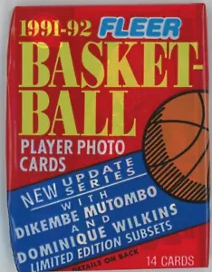 (1) Paquete de baloncesto de la NBA Fleer Update Series 1991-92 (14 tarjetas) - sellado de fábrica - Imagen 1 de 2