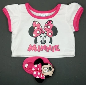 Costruisci un Orso Disney Minnie Mouse Camicia Bianco Rosa Glitter Grafica 1 Ciabatta 2014 - Foto 1 di 8