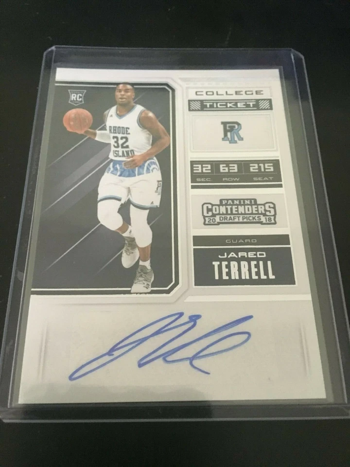 2018 Contenders Draft Picks JARED TERRELL Auto - Image 1 of 1