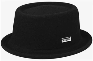 KANGOL ® ORIGINAL PORK PIE HUT HÜTE MOWBRAY PLAYER SCHWARZ NEU TREND