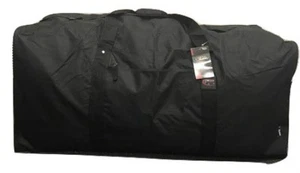 Square Cargo Sports Bag 42 Inch Black Duffel Camp Huge Jumbo Duffelbag Tote 42" - Picture 1 of 18