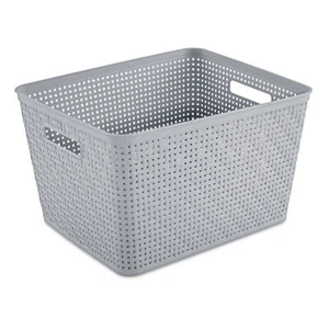 Sterilite 14"Lx8"H Woven Rectangular Tall Basket for Home Organization (6 Pack) - Picture 1 of 10