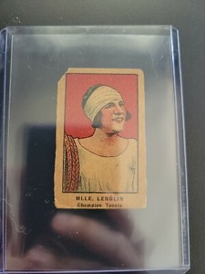 1921 W551 Suzanne Lenglen Rookie Strip Tennis Card Fair/Good Lenglin See Pics