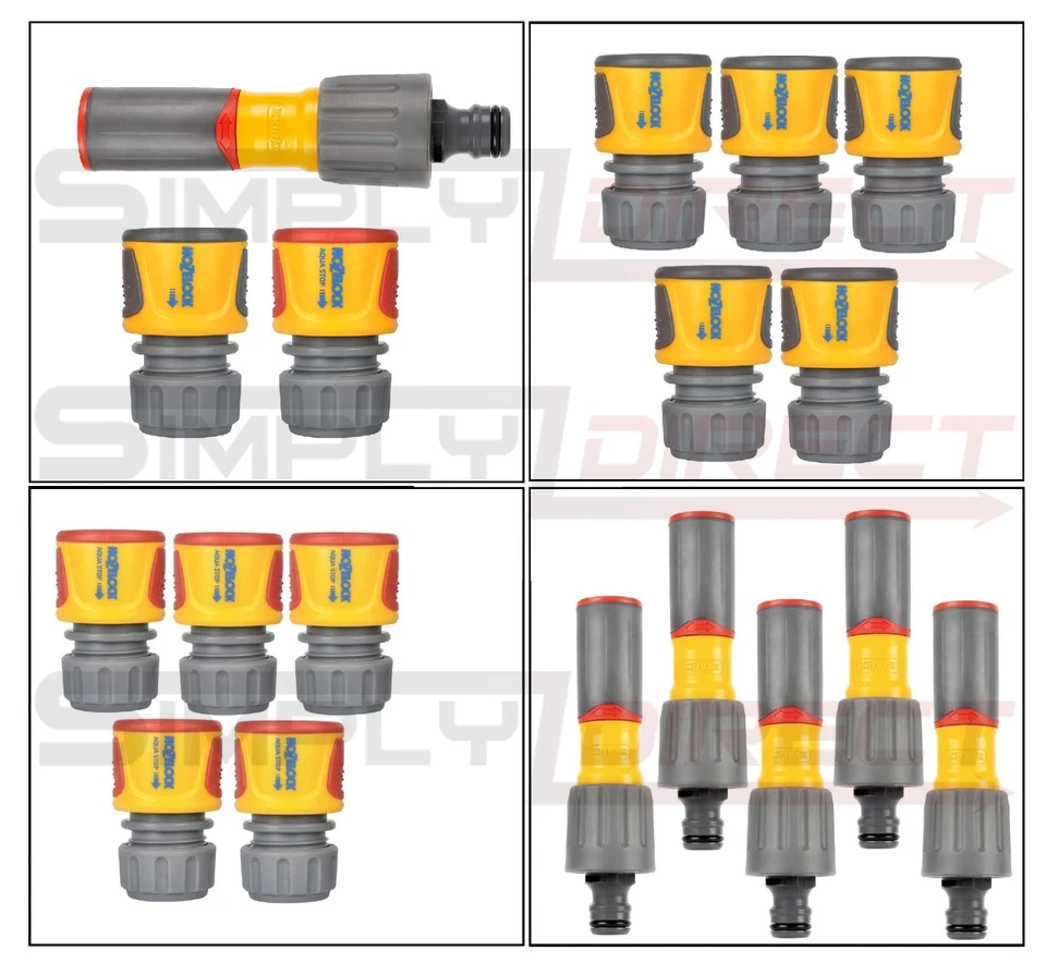 HOZELOCK CONNECTORS QUICK EASY TO USE OUTDOOR HOSE CONNECTOR VARIOUS TYPES - Image 1 of 1