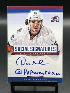 2013-14 Panini Crown Royale P.A Parenteau #SS-PP Social Signatures Auto - Picture 1 of 2