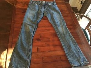 VTG Wet Seal Jeans Junior 7 Blue Denim Pants Low Rise Straight Leg - Picture 1 of 6