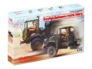 Soviet Drivers, 1979-1991 ICM 35641 Scale 1/35 Plastic model kit Figure - Picture 1 of 8