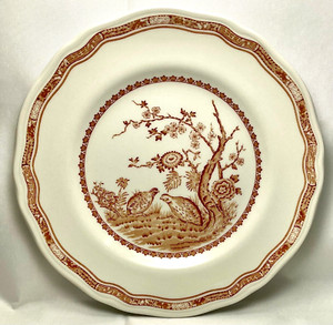 Furnivals Quail Brown Salad Plate 7 7/8"