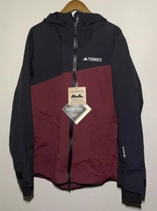 Adidas Terrex Techrock 3L Gore-Tex C-Knit Jacket Black/Red Size Small IB423 NWT - Picture 1 of 6