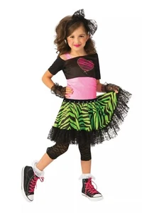 80s Material Girl Child Girls Costume NEW 1980S - Picture 1 of 1