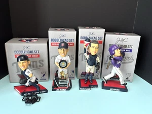 JOE MAUER MINNESOTA TWINS SGA Bobblehead Set of 4 2019 Final Game MLB Debut MVP - Picture 1 of 24