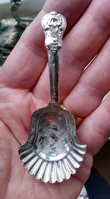 CUCHARA CADDY TÉ PLATA GEORGIANA ANTIGUA BIRMINGHAM 1811 Excelente Estado Foto 1 de 4
