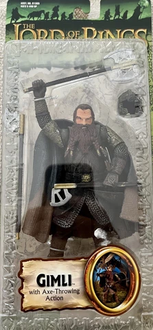 NEW Lord of the Rings: Fellowship of the Ring Gimli with Axe-Throwing Action Cover