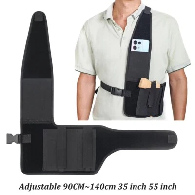 Universal Shoulder Gun Holster Concealed Carry Adjustable Chest Pistols Holster - Image 1 of 4