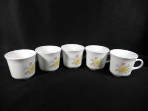 Juego de 5 tazas CORELLE Corning Spring Meadow, en muy buena condición - Imagen 1 de 3