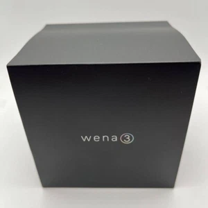 SONY wena 3 Smart Watch Rubber Black WNW-A21A/B for iOS/Android Bluetooth USED - Picture 1 of 15