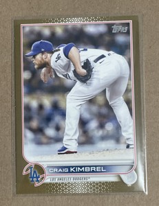 2022 Topps Update Series CRAIG KIMBREL Gold #d 1791/2022 DODGERS #US102