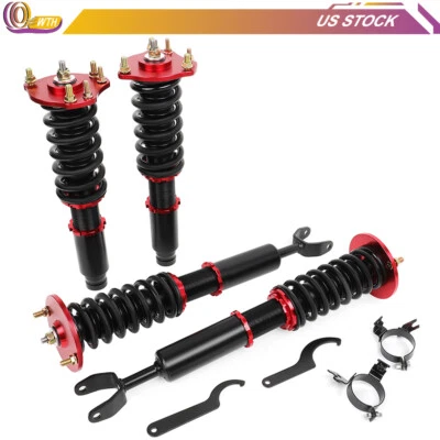 Complete Coilover Kits For 1992-2001 Honda Prelude Shocks Struts Adj Height - Image 1 of 4