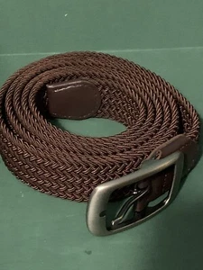 Mens Belt Braided Brown Casual Woven Sport Golf Big&Tall 70” - Picture 1 of 2