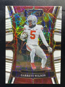2023 Panini Select Draft Picks Football White Lazer Garrett Wilson #63