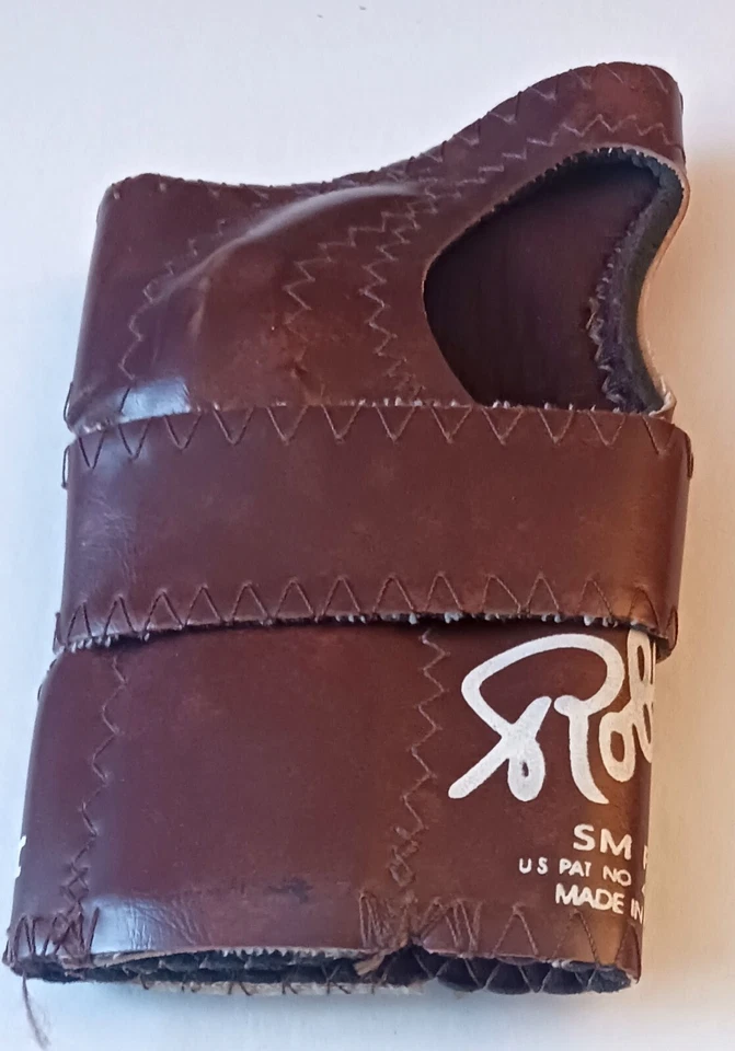 Guante de Bowling Robby’s Original Posicionador Cuero Pequeño Mano Derecha Marrón Foto 1 de 4