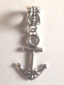 pendentif argenté ancre 21x14 mm - Picture 1 of 1