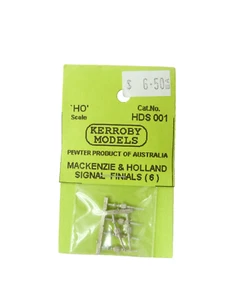 Kerroby Models HO Scale 1/87 Signal Finials whitemetal detail. Part #HDS001 - Bild 1 von 3